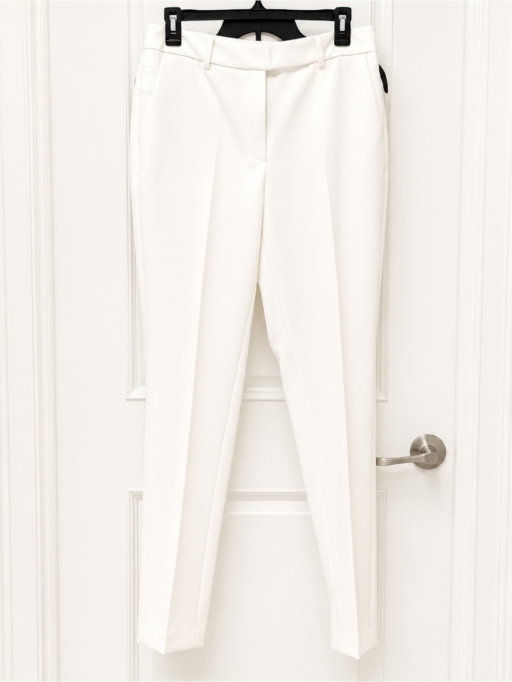 NWT White House Black Market
Pantsuit in Ecru with silver beading on the label - Picture 8 of 16